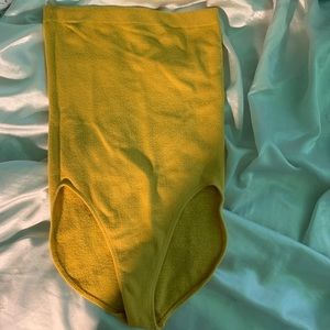 Yellow bodysuit urban outfitters